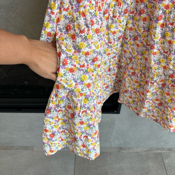 English Factory Floral Print Babydoll Dress, Size XS - Picture 9 of 16